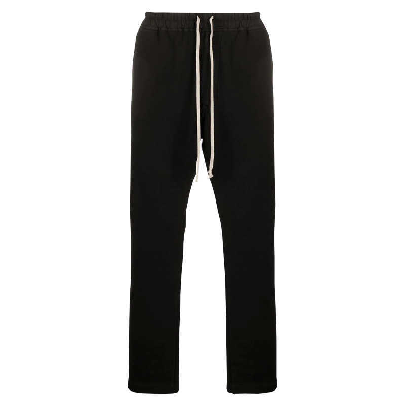 

Men' Pants Rick ro Owens normal crotch casual pants thick British style dark men' and women' straight pants trend new in autumn and winter, Black (thick)