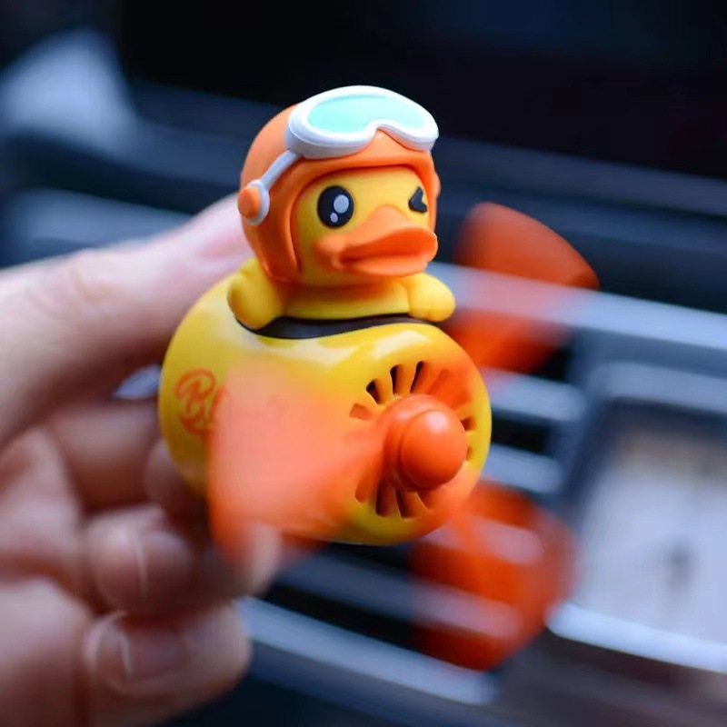 

Deodorant Car Air Freshener Cute Duck Pilot Fragrance Aromatherapy Air-Outlet For Auto Accessories Interior Decoration Solid Perfume