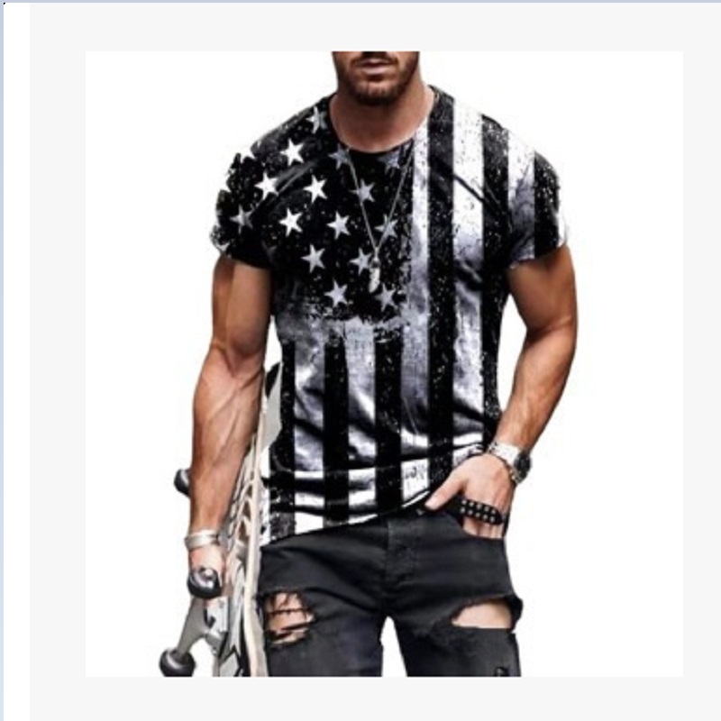 

Mens Fashion t shirts Casual Printing T-shirt Summer Youth Tees 2021 Men Sport Outdoorwear High Quality Tops, Color1