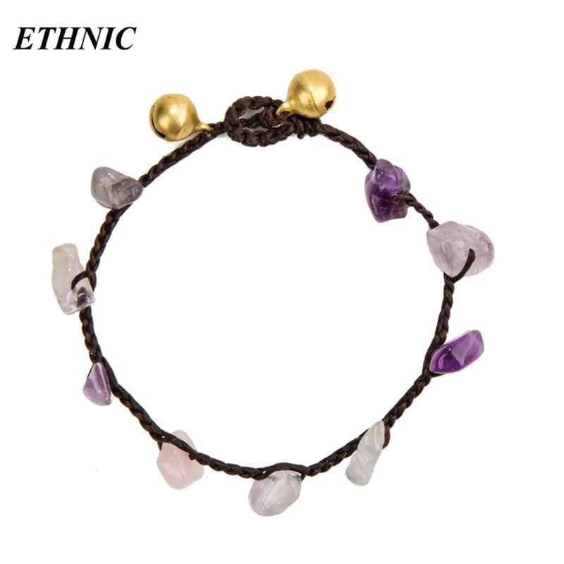 

Beaded, Strands Simple Stone Hand Woven Chain Bracelets For Women Boho Bohemian Ethnic Strand Bracelet Wristband Jewelry 2021, Black