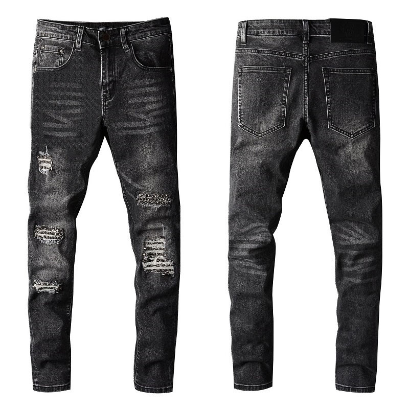 

Men Jeans Male Slim Pants Mens Classic Biker Masculino Business Trousers Fashion Casual Jean SIZE 28-40, Blue