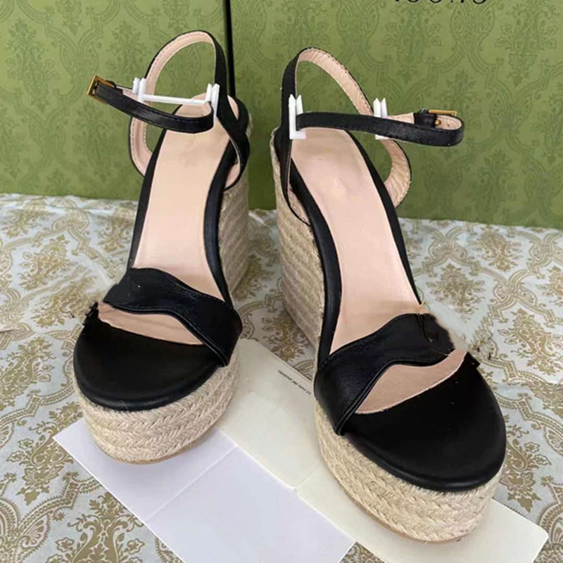 

Luxury Women Sandals Designer Shoes heels slippers Wedge heel Genuine Leather Gladiator Party Rubber Buckle Fashion Back Strap Slipper Sandal Shoeies, Supplement (not shipped separately)