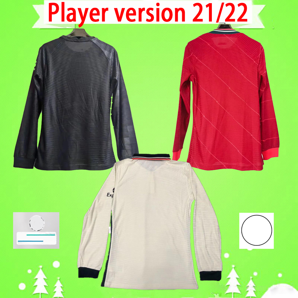 

The reds soccer jerseys long sleeve full Player version 2021 2022 HOME AWAY third ALEXANDER-ARNOLD HENDERSON football shirts 21 22 FABINHO MILNER goalkeeper S-2XL, 21/22 away player