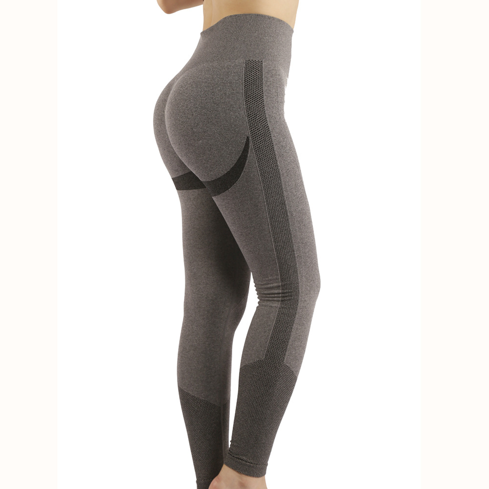 

womens tracksuits yoga long pants High Waist Running Shorts art stripes strong stretch nylon longo pants Lady Fitness seamless hip-lifting Leggingss roupa esporte, Gray