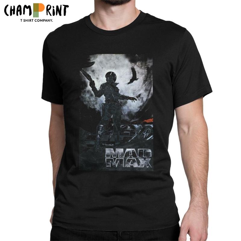 

Men' T-Shirts Mad Max T-Shirt Men Fury Road Casual Pure Cotton Tees Crewneck Short Sleeve T Shirt Gift Idea Tops, Black
