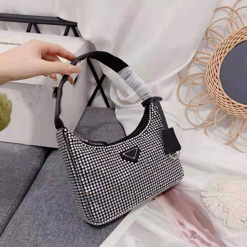 

Luxury Designer Handbags Bling Dinner Handbag Women Glitter Diamond Evening Bags Lady Shiny Rhinestone Party Shoulder Bag 22*16*5cm with Box, Increase freight