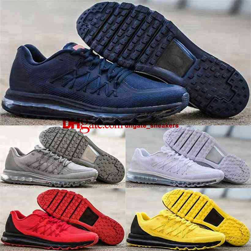 

Sneakers 2015 trainers men sports Air cushion casual women Max skate shoes runnings mens eur 46 47 size us 12 13 white youth with box