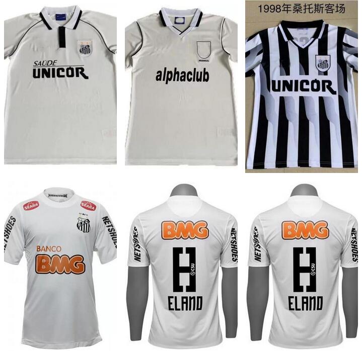 

2012 2013 Santos fc retro soccer jersey 12 13 Ganso Elano Borges Felipe Anderson vintage classic home football shirt