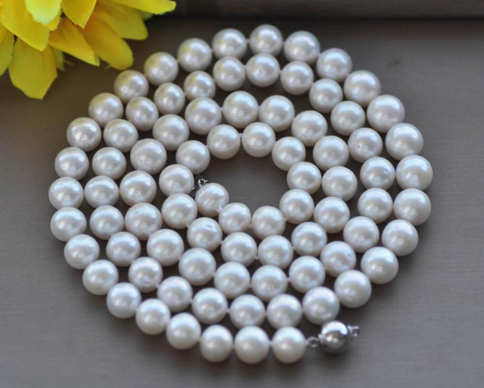 

Chokers MCT·STAR Z11089 17"~33" 11mm White Round Freshwater Pearl Necklace