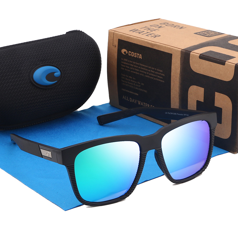 

Costa Brand Design PESCADOR Sunglasses Men Square Driving Male Polarized Sun Glasses For Men Classic Frame Gafas UV400