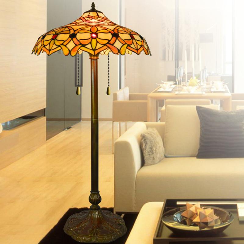 

Floor Lamps European Tiffany Lamp Classical Living Room Dining Bedroom Study Art Deco El Villa Exit Lights