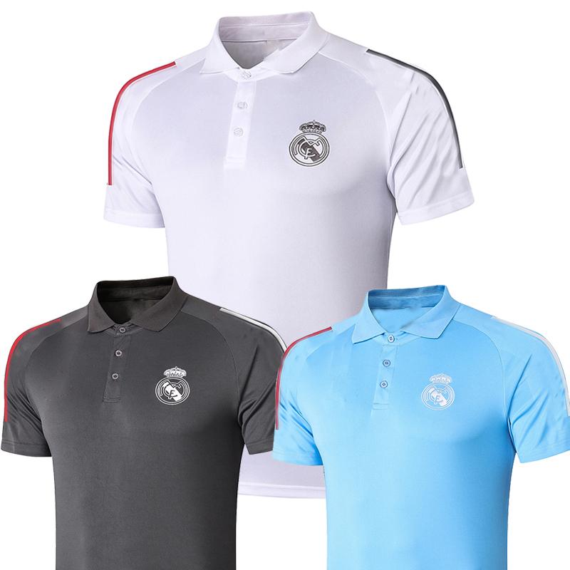 

men2020 Polo White Soccer Jersey 2021 Real Madrid HAZARD BENZEMA F.MENDY Black POLO Shirt RAMOS MODRIC Football POLO Uniforms men