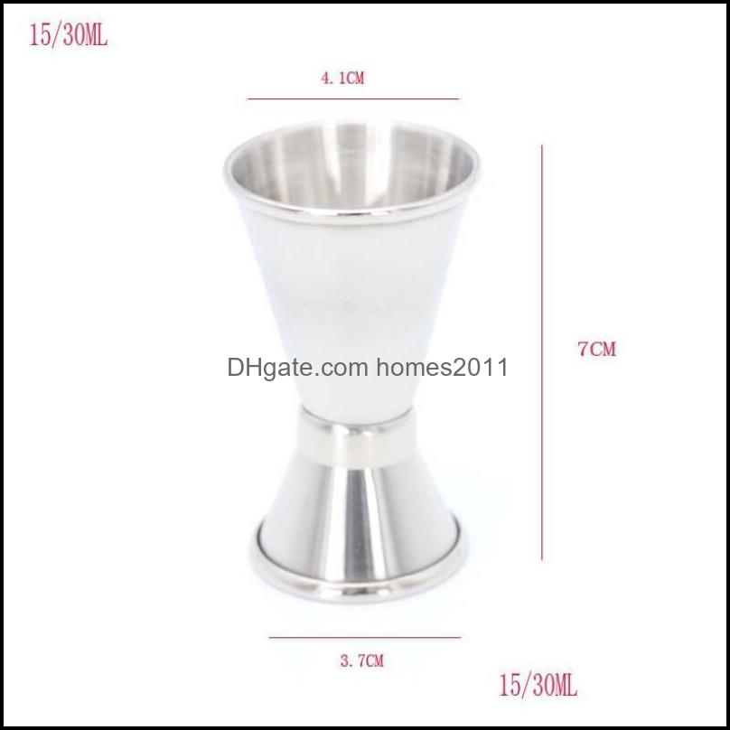 

Tools Barware Kitchen, Dining Home & Gardendouble Sided Cocktail Bar Cups Stainless Steel Jigger Bartender Drink Mixer Liquor Measuring Cup
