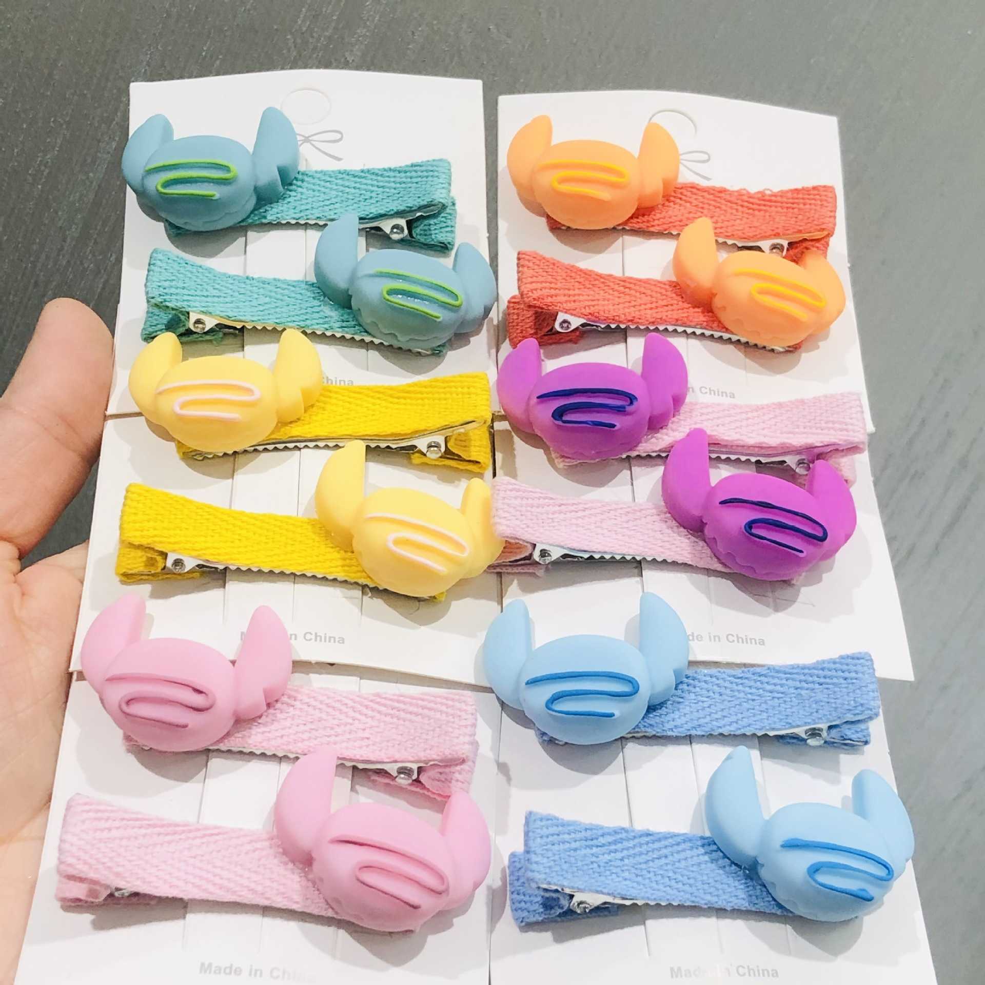 

New Korean style cute big ear children's duckbill clip doesn't hurt hair bangs clip side, 1#