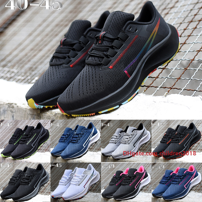 

Top Pegasus 38 Men Women Marathon Running Shoes Black Multicolor Cool Grey Volt Navy White Big Kids Outdoor Sneakers Size 5.5-11, C005
