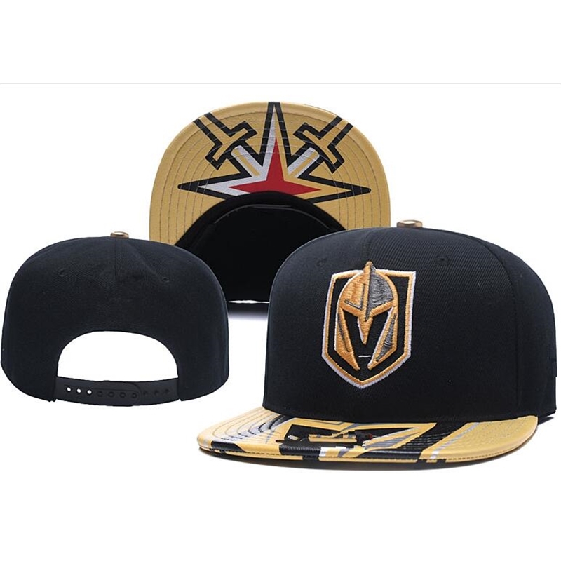 

New Caps Vegas Golden Knights Hockey Snapback Hats Black Color Cap Gold/Black/Gray Visor Team Hats Mix Match Order All Caps Top Quality Hat, Black;white