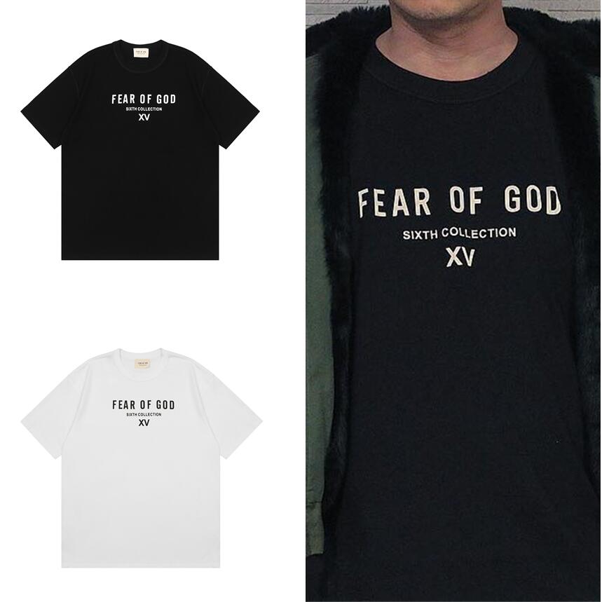 

FEAR OF GOD men High street fog T shirt Season 6 Main Line Japan Limited Washed Black Short Sleeve T-Shirt mens and womens Essential Reverse wear tees, I need look other product