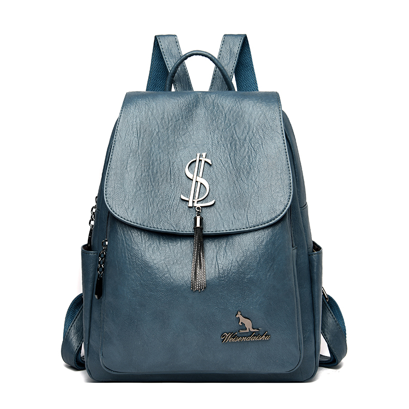 

New Women Backpack Designer High Quality Leather School Bags Large Capacity Travel Backpacks Female Bagpack