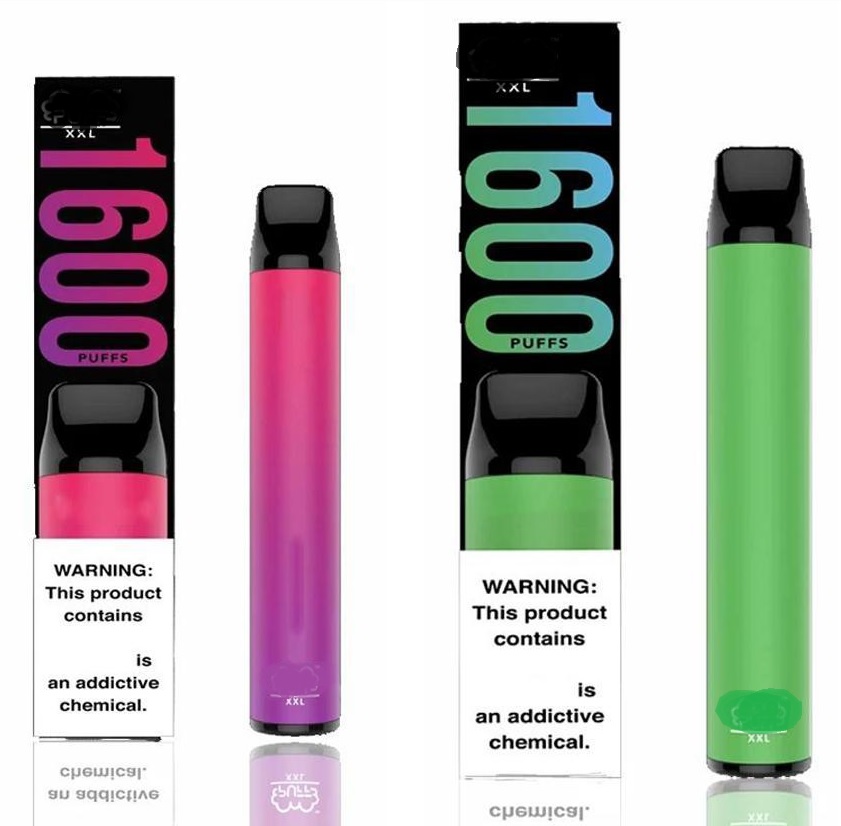 

E cigarette Kit Puff 1600 Puffs Pre-filled Smoking oil Pods Disposable Battery Box Packaging Disposable Vape Device