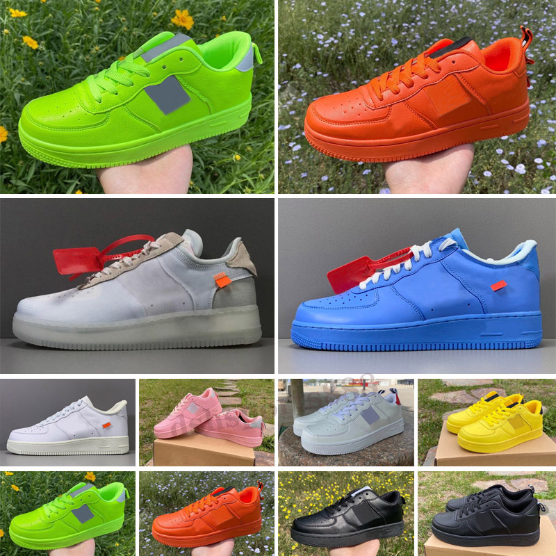 

classic WHITE X 1 Low Mens Shoes factory outlet Top Quality Volt THE TEN 2.0 Virgil Powder green black UNCT raining 36-45