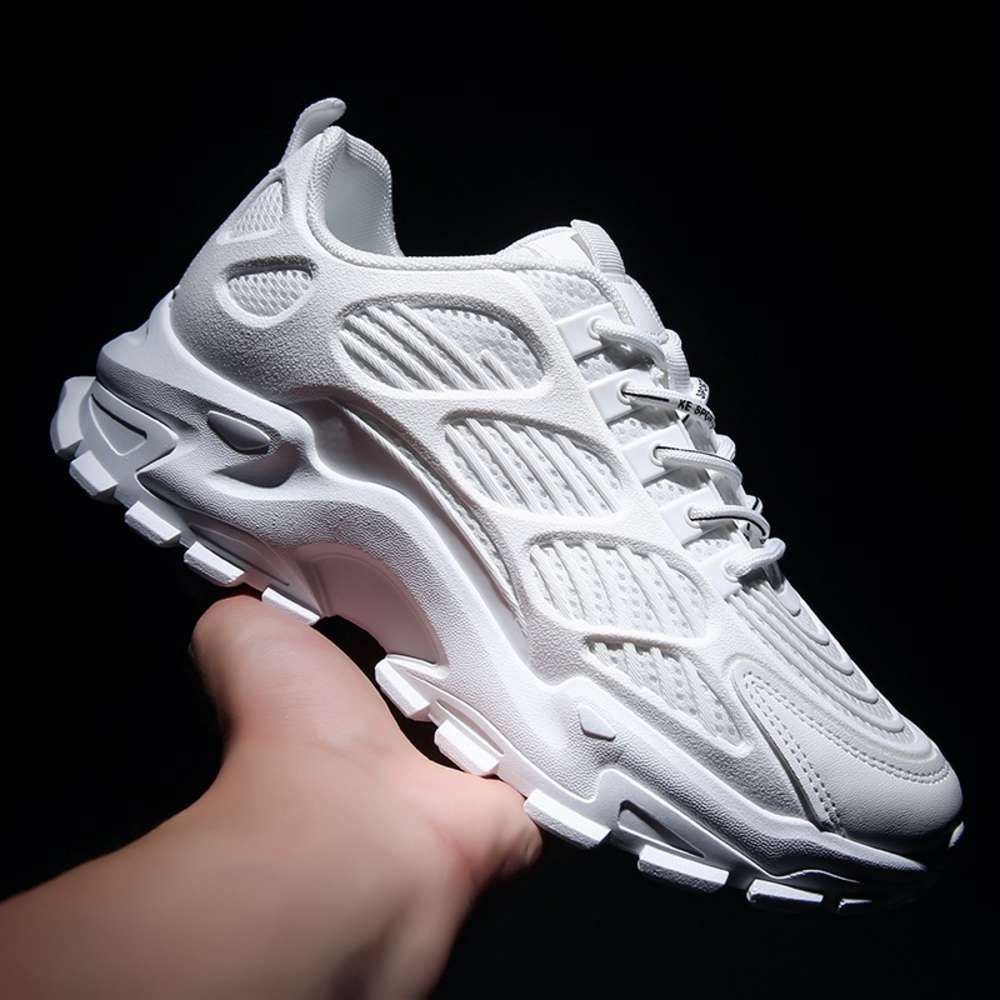 

casual shoes shoes men's shoes 2021 fashion brand chunqiu gaogao new net leisure sports father 5x52, Black