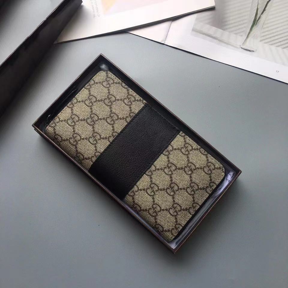 

Exclusive design leopard grain leather texture delicate wallet, Red;black