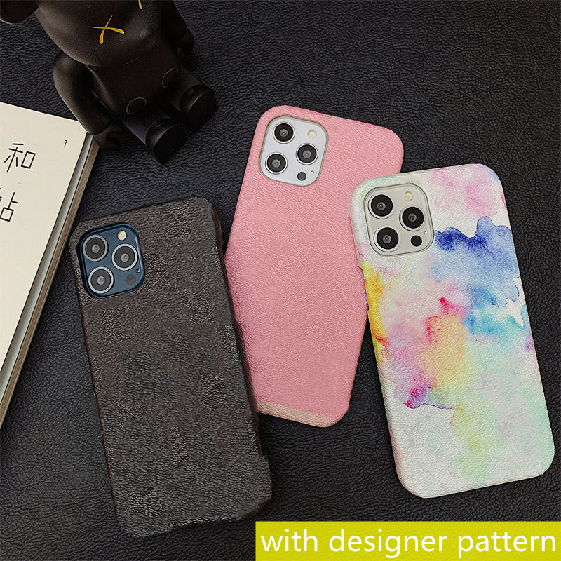 

Fashion designer phone cases for iPhone 13 12 Pro Max 11 XR XS 7/8 plus HuaWei P20 P30pro P40 mate 20 30 40pro luxury leather protection shell case cellphone cover, Brown [gold label g]