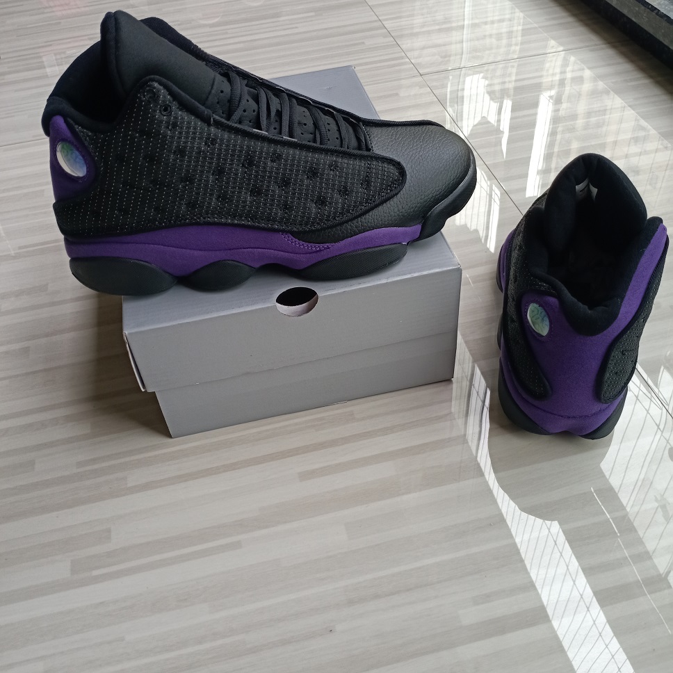 

With Box 13 Court Purple mens Basketball Shoes 3 M Reflective 13s Black White-Court outdoor Sports Sneakers high quality Running Trainers DJ5982-015 us7-13