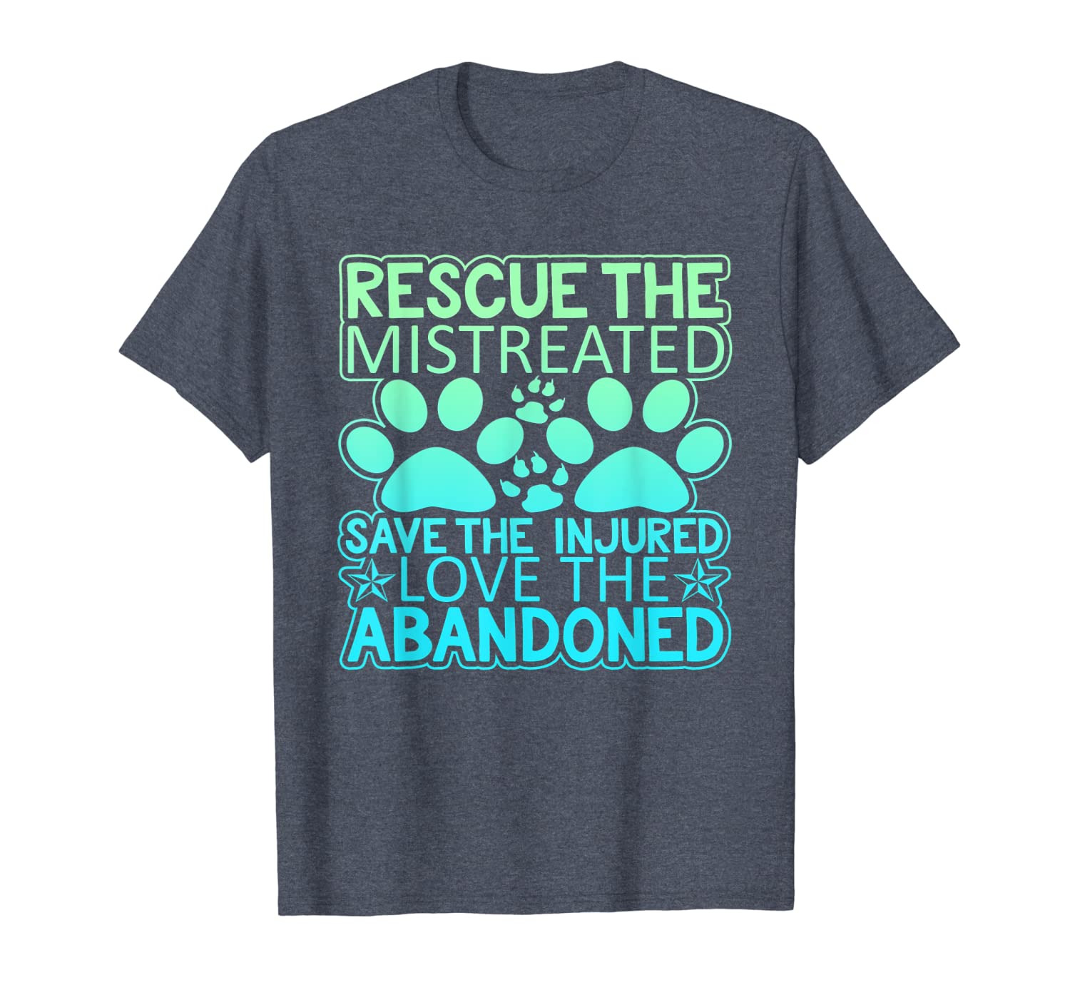 

rescue mistreated save injured love abandoned t shirt, White;black
