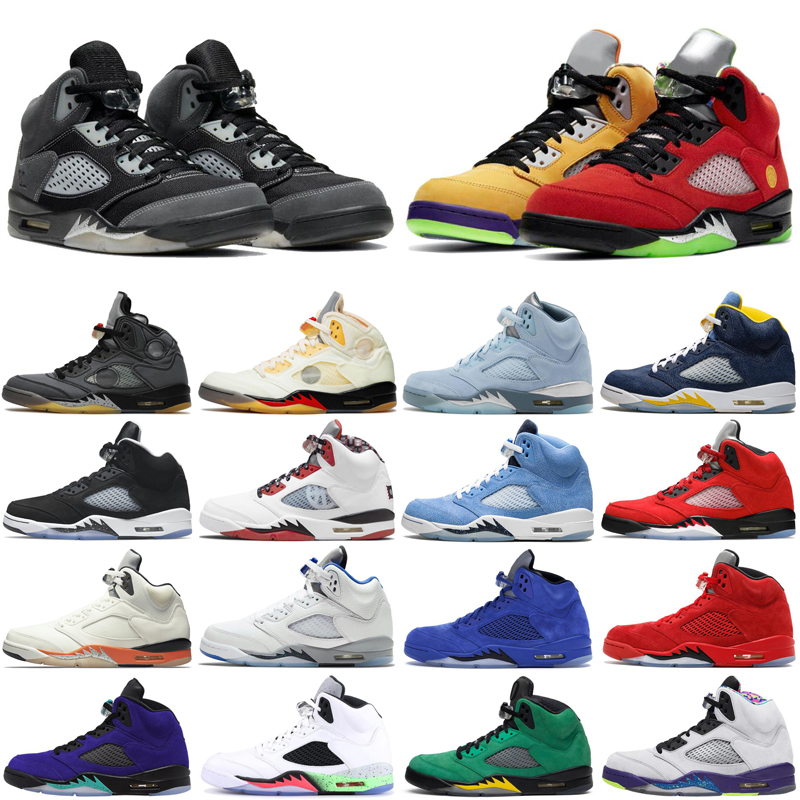 

Racer Blue men basketball shoes 5 5s Sail Metallic UNC Jade Horizon Oreo Quai 54 Bluebird What The Shattered Backboard mens trainers sports sneakers, #25 oil grey