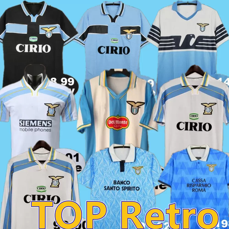 

98 99 SALAS Mens RETRO Soccer Jerseys 1991 GASCOIGNE Home Football Shirt 1999 2000 SS Lazio MANCINI INZAGHI NEDVED NESTA Uniforms, Black;yellow