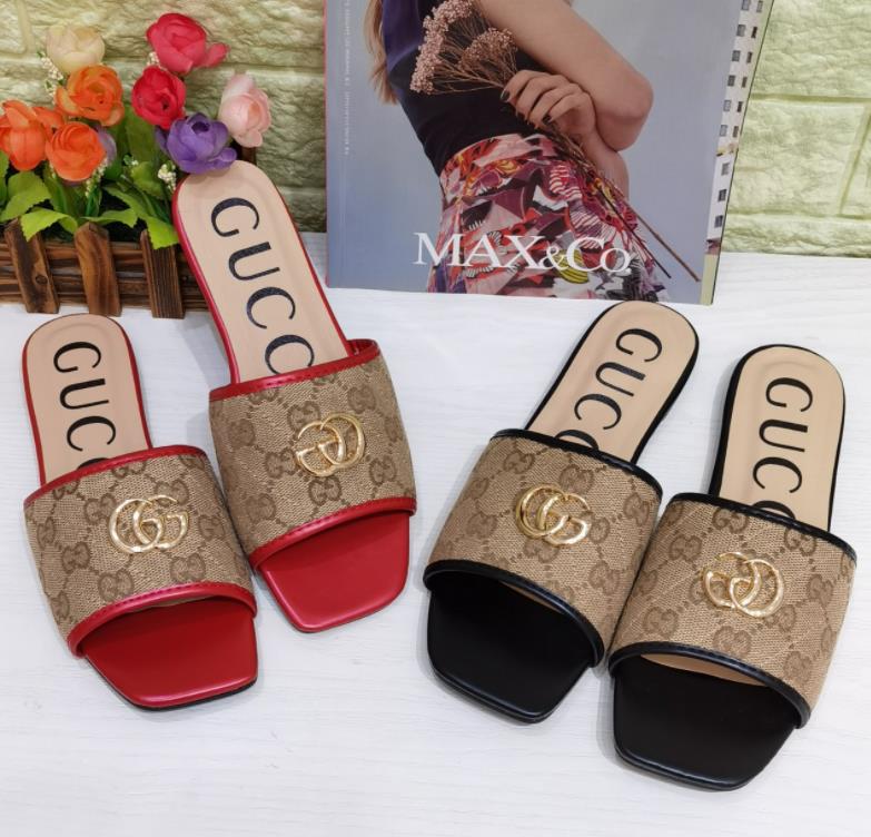 

Designer beautiful fashionable summer sandals casual and comfortable women's shoes leather office large flat bottomed square head soft, Black