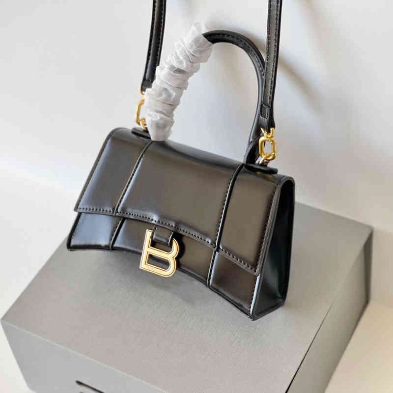 

Classic Designer Handbags Handbags Classic Designer Family 2022 Balencaigas Premium b Letter Buckle Crocodile Hourglass Women's Bag Leather