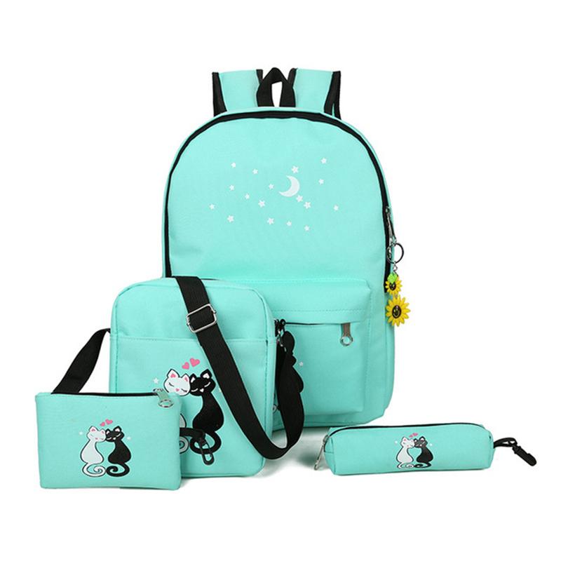 

Korean Fashion Cute Cartoon School Bags For Girls Children Canvas Schoolbag Kids Backpack Large Capacity Backpacks