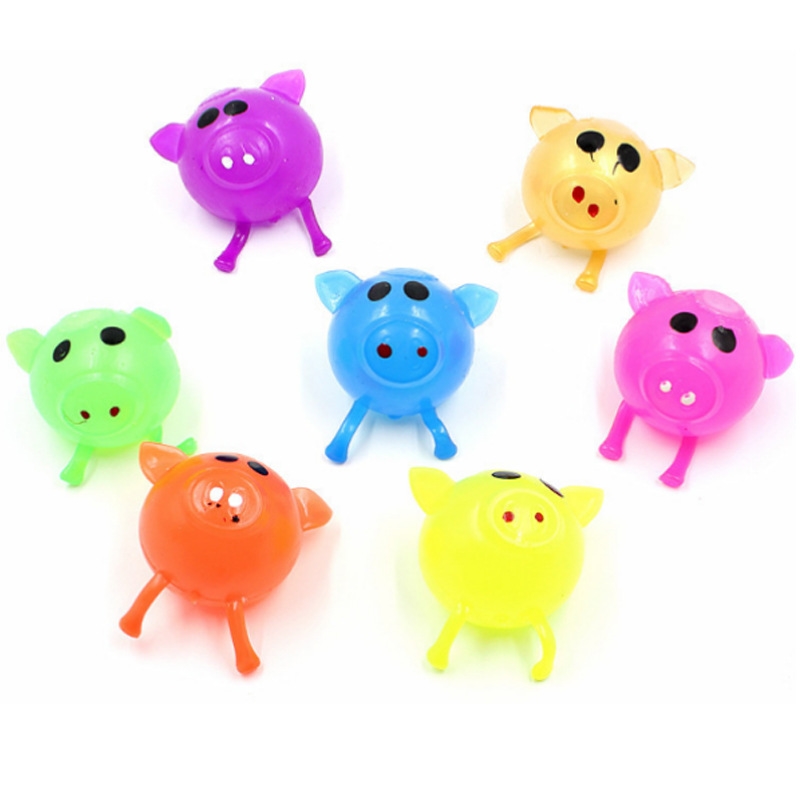 

Party Favor Decompression Pig Anti Stress Splat Vent Toys Venting Sticky Smash Water Ball Squeeze Toy 4782 Q2