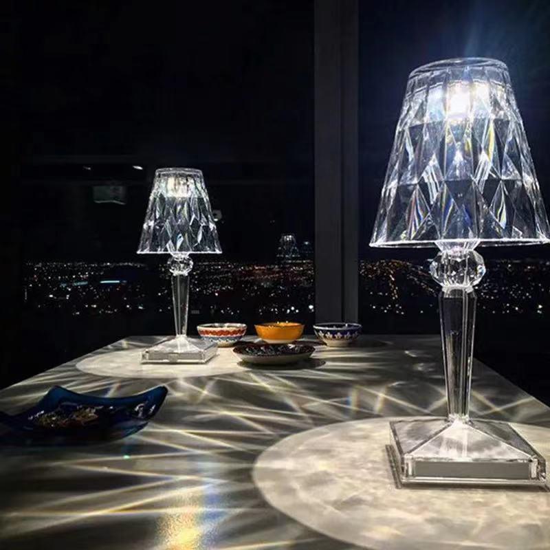 

Night Lights ZK30 Desk Light USB Crystal Projector Atmosphere Led Table Lamp Room Decor Nights For Bedroom Home Decoration