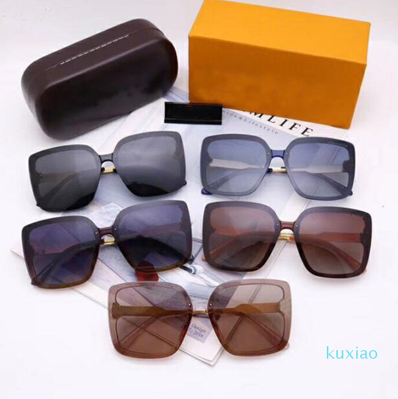 

2021 high quality men and women sunglasses pc lens acetate full frame fashion design gift selection trend all-match, White;black