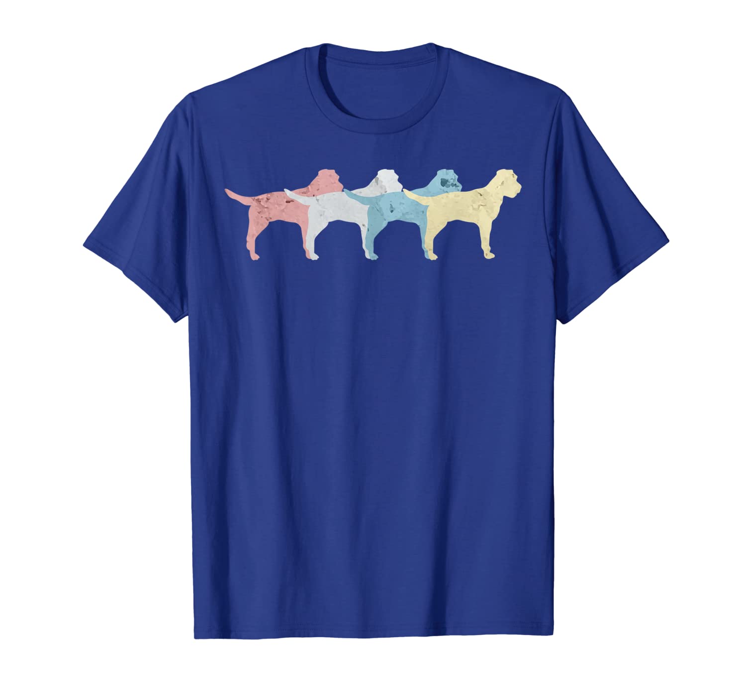 

vintage retro border terrier funny dogs lovers t-shirt gift, White;black