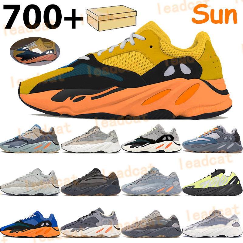 

With box sun 700 running shoes men reflective sneakers OG solid grey cream carbon blue static triple black phosphor women sprots trainers, Bubble wrap packaging