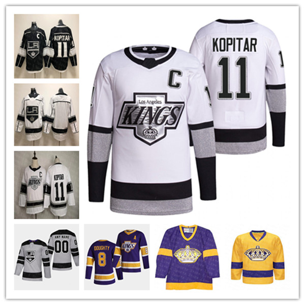 

LA King 90s Era Heritage Anze Kopitar Hockey Jerseys Alex Iafallo Adrian Kempe Danault Alexander Edler Viktor Arvidsson Dustin Brown Petersen Kaliyev Roy Moore, Man white