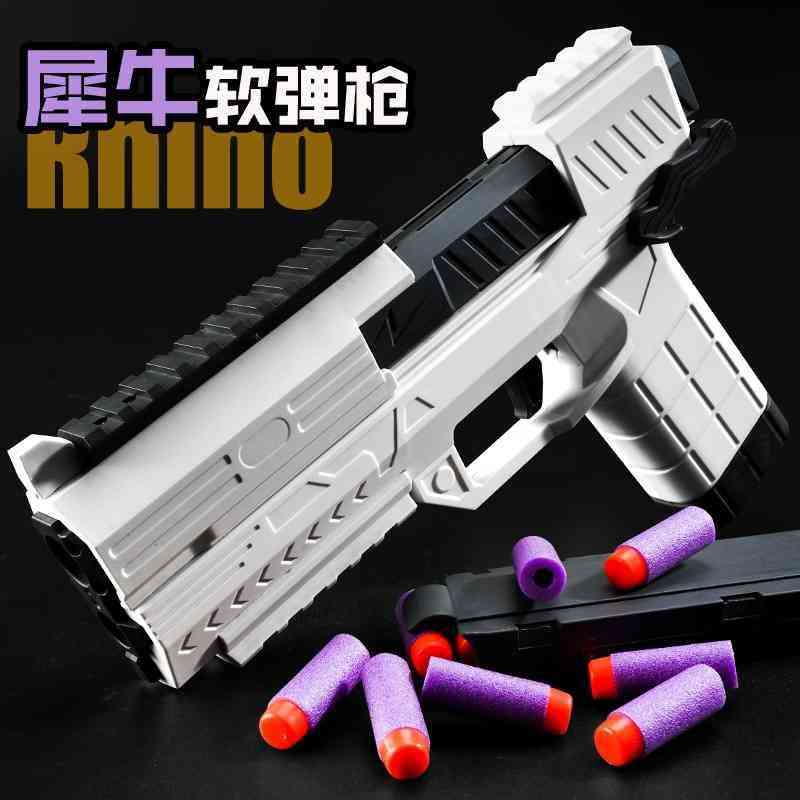 

bullet rhinoceros soft shooter moving continuous firing children's toy boy small pistol simulation model gecko sucker gun