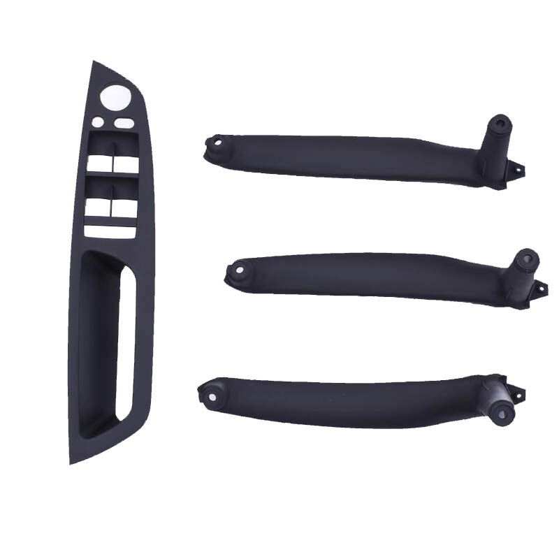 Set Beige Black Armrest Car left front driver's seat LHD Interior Door Handle Inner Panel Pull Trim Cover For BMW E70 E71 X5 X6-image-747943522