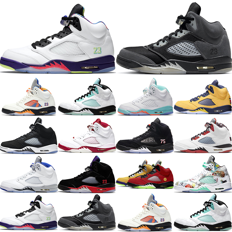 

basketball shoes 5 5s Light Aqua Michigan Oreo Pink Foam Anthracite Quai 54 Stealth 2.0 Wings What The International Flight Island Green men sneakers