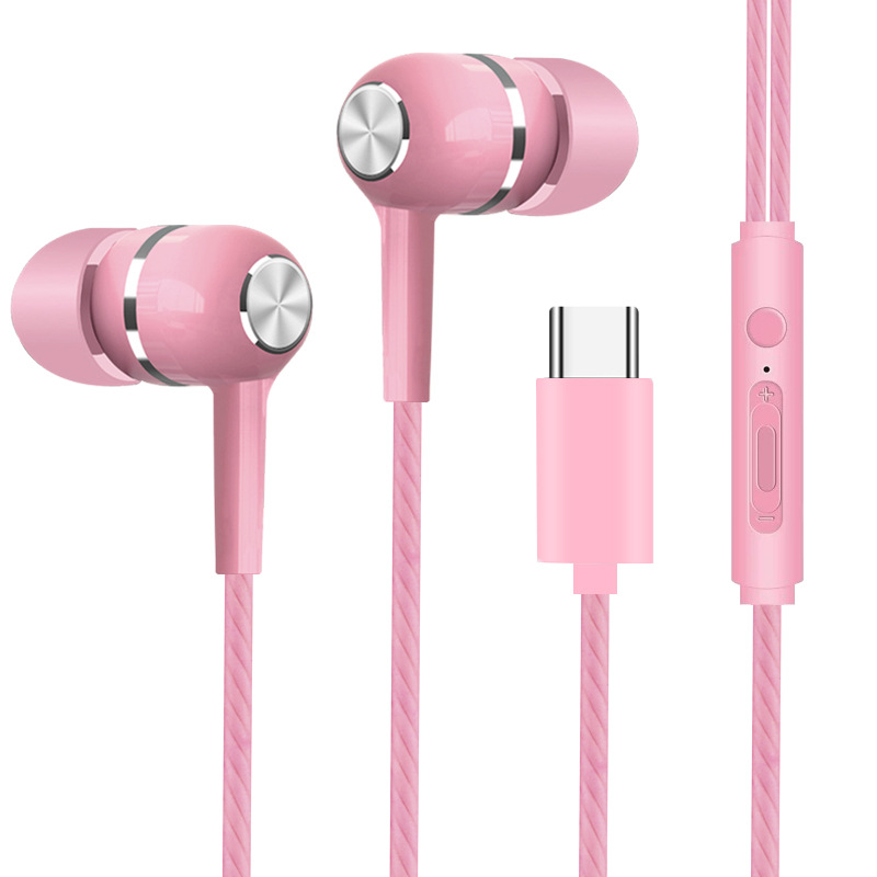 

Wired Earphone USB Type-C In Ear Hearphone Headset gamer with Mic Volume HUAWEI Mate 10 20 Pro 20 X RS P 10 20 30 Note 10 4, Black
