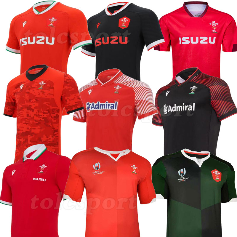 

thailand 2021 Rugby World Cup Jersey Wales Rugby Jerseys Welsh polo T-Shirt League training Shirt Red Men shirts 2019 2020, Black;gray