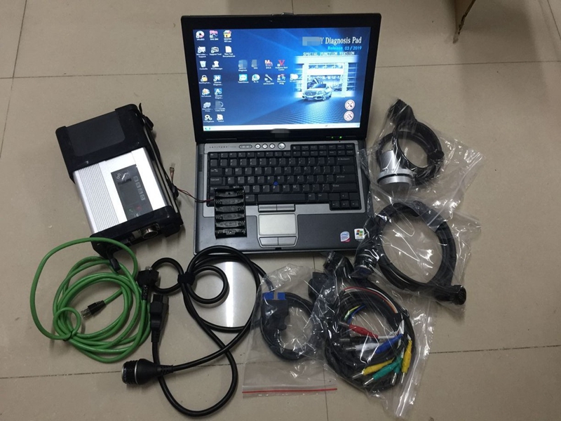 

mb star c5 sd connect compact diagnosis tool software hdd hht laptop dell d630 windows 11 system scanner for 12v 24v ready to use