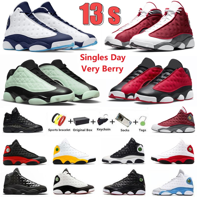 

Jumpman 13 13s men Basketball Shoes Brave Blue Del Sol Obsidian Court Purple Red Flint Grey Toe Chicago Black Cat Reflective Hyper Royal mens trainers Sports Sneakers, Color#24
