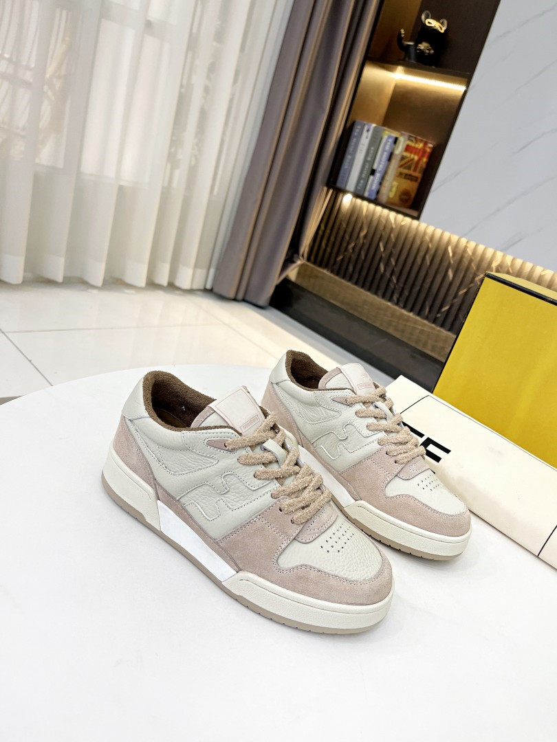 

Womens mens fashion calf leather casual shoes white suede low top Sneaker printed and sewn retro sports shoes winter warm shock absorption trainer 35-45, #4