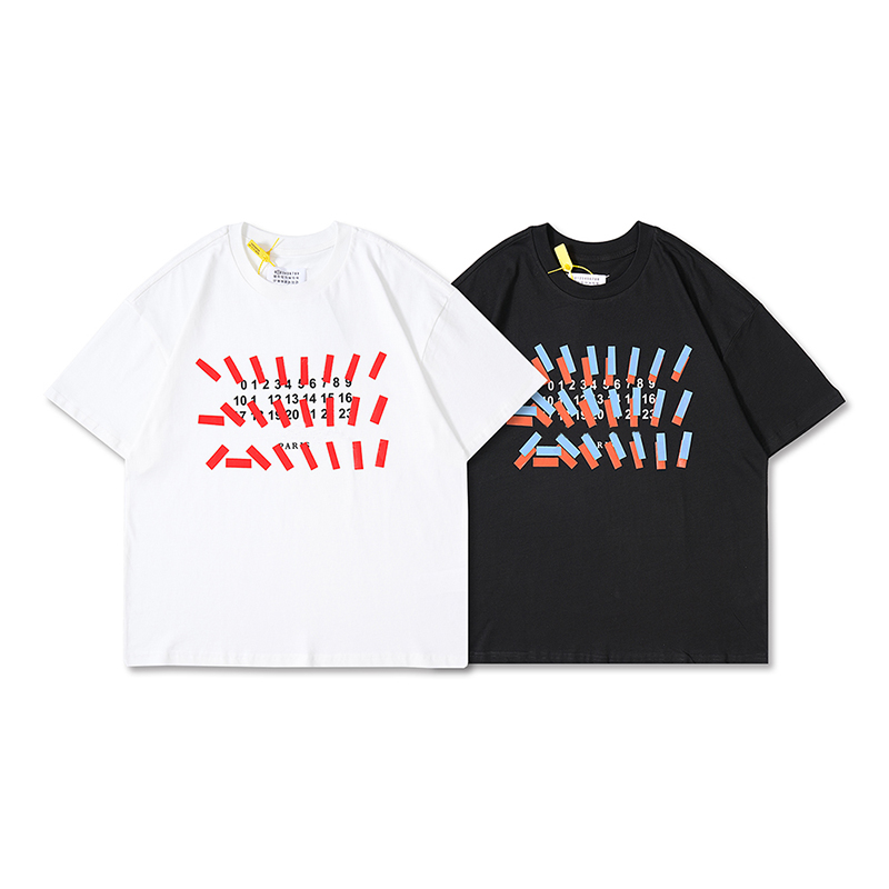 

2021 USA Europe Paris spring summer T Shirt Fashion oversize Men Women High Street Cotton Tee Tshirt, White;black