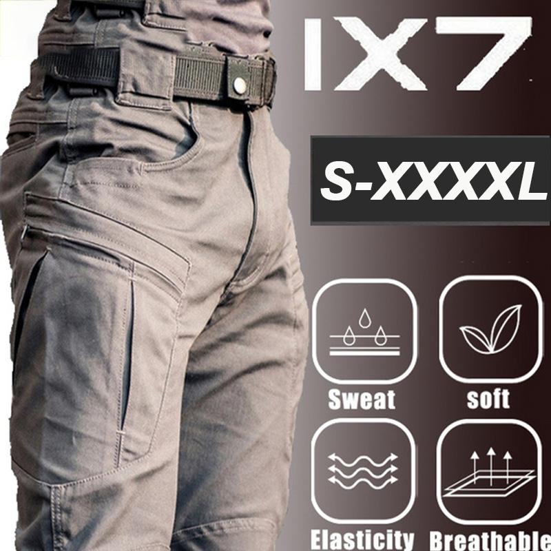 

Men's Pants Mens Military Slim Army Outdoor Lightweight Tactical Quick Dry Thin Bottom Breathable Plus Size Casual Cargo, Black
